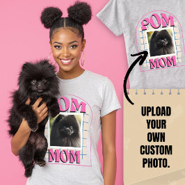 T-shirt Photo personnalisée Pom Chien Maman Chemise Poméra