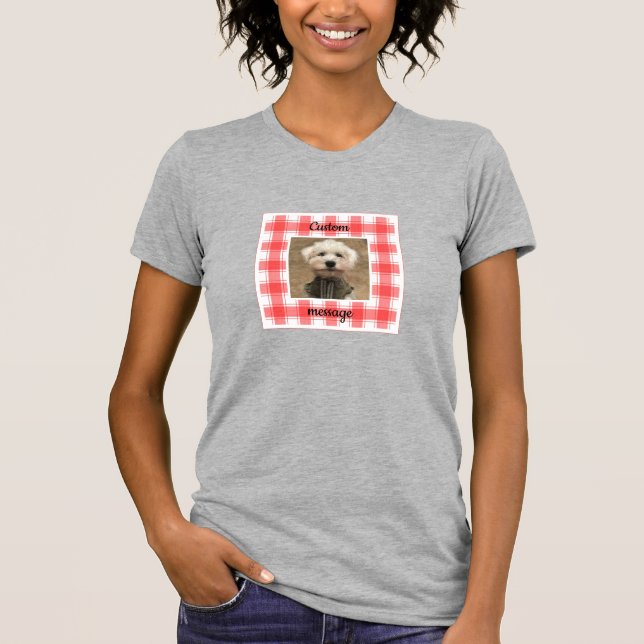 T-shirt Photo personnalisée Rouge et blanc Pays Agritouris (Devant)