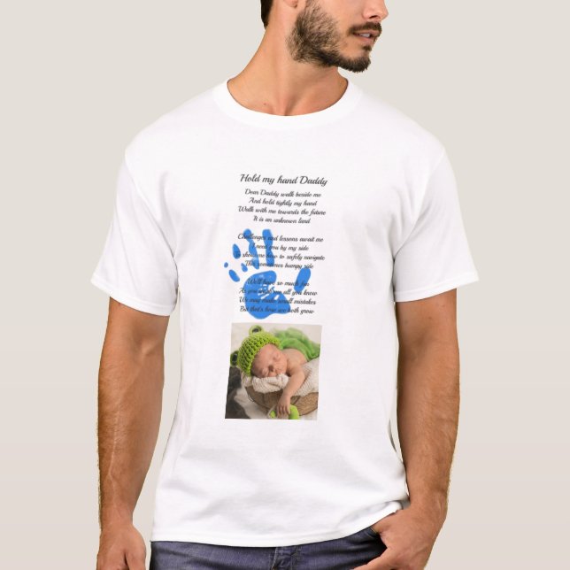 T-shirt PHOTO Poème DADs - Tenez ma main empreinte (Devant)