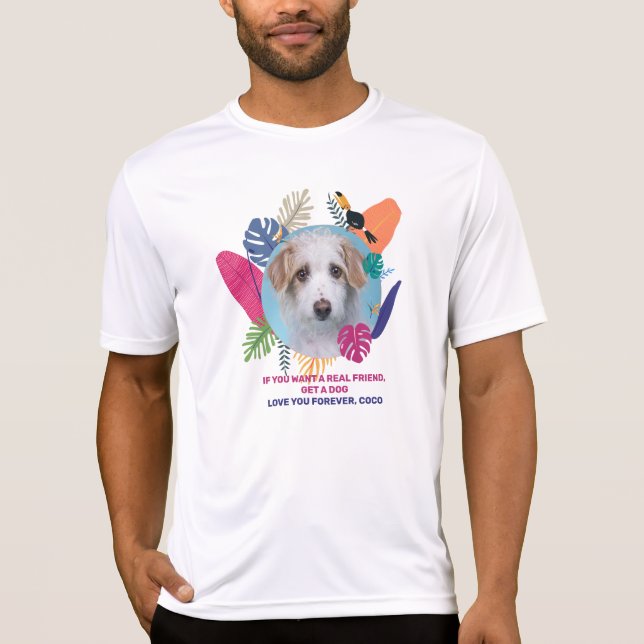 T-shirt Photo pour animaux de compagnie, éditable chien de (Devant)