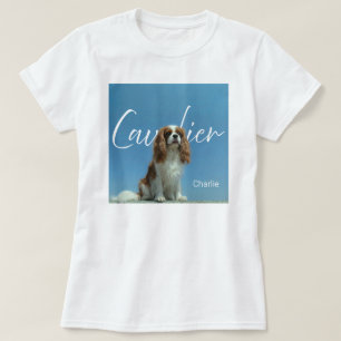 T-shirt Photo Rétro de Cavalier King Charles Spaniel Perso