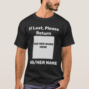 T-shirt Photo Si Perdue Veuillez Revenir À