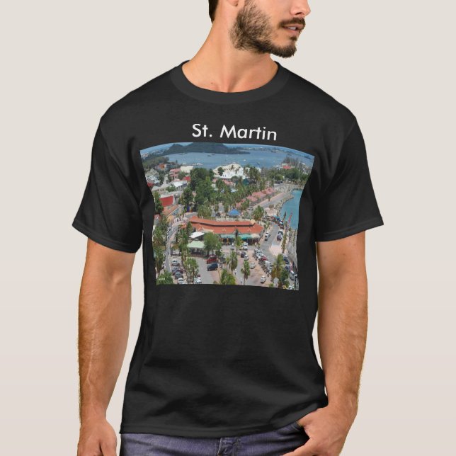 T-shirt Photo St. Martin et Marigot Bay (Devant)