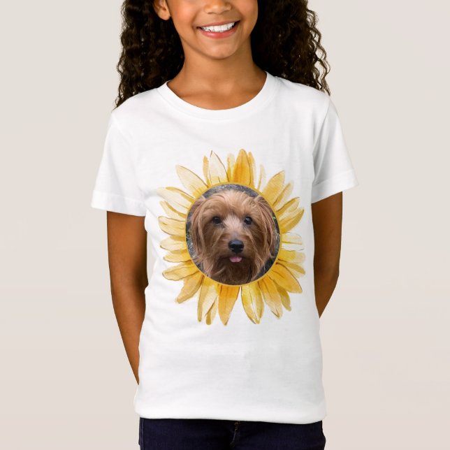 T-Shirt Photo Sunflower personnalisée (Devant)