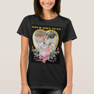 T-shirt Photo sur cadre cardiaque personnalisé