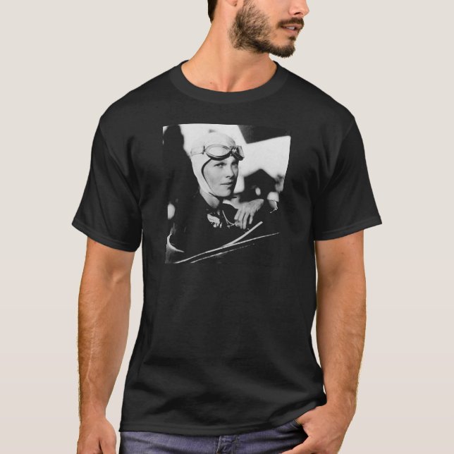 T-shirt Photo vintage Amelia Earhart (Devant)