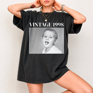 T-shirt Photo Vintage Personnalisé Et Anniversaire Nostalg