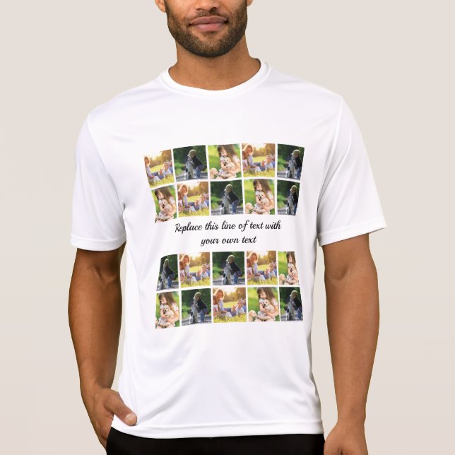 T-shirt photocollage et texte (Devant)