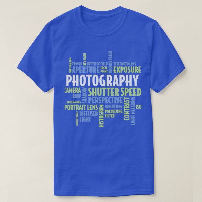 T-shirt Photographe Cadeaux Photographie Caméra (Design devant)