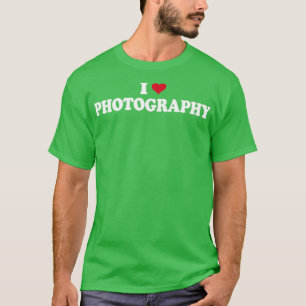 T-shirt Photographe Caméra I Love Photography