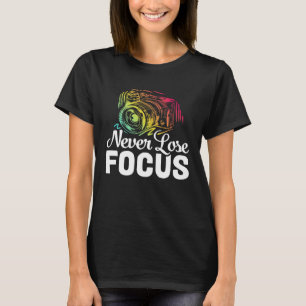 T-shirt Photographe Caméra Photo Photographie Ne jamais pe
