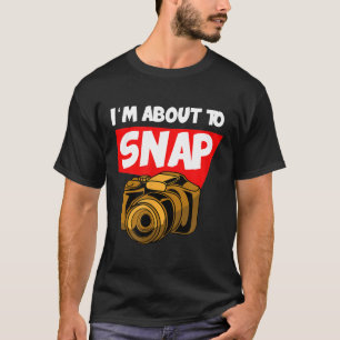 T-shirt Photographe Camera Photographie Cadeau Je suis sur
