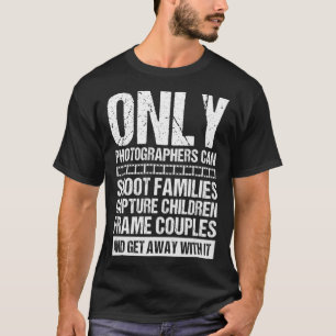T-shirt Photographe cool Pour Hommes Femmes Photo Caméra