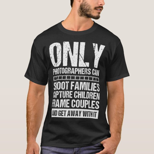 T-shirt Photographe cool Pour Hommes Femmes Photo Caméra (Devant)