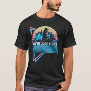 T-shirt Photographe de caméra Retro Ne jamais perdre F