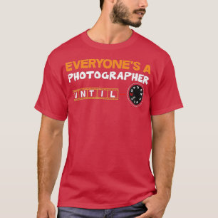 T-shirt Photographe de la journée Cameraman photographe de