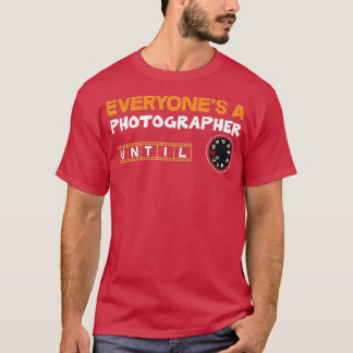 T-shirt Photographe de la journée Cameraman photographe de