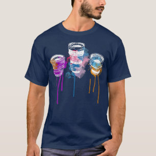 T-shirt Photographe de l'aquarelle Camera Lens