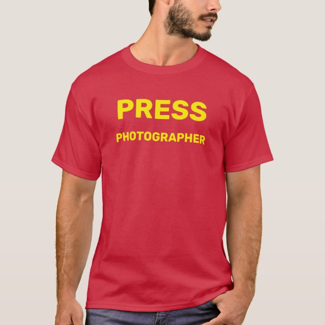 T-SHIRT PHOTOGRAPHE DE PRESSE (Devant)
