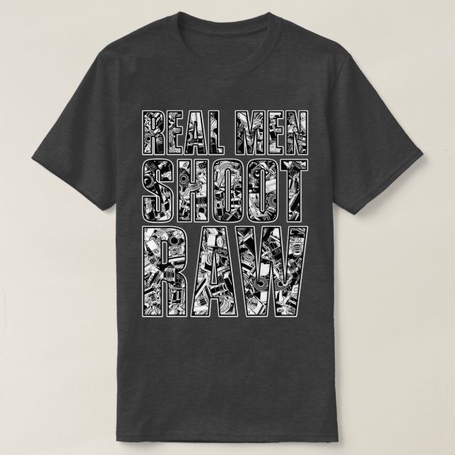 T-shirt Photographe de tir réel (Design devant)