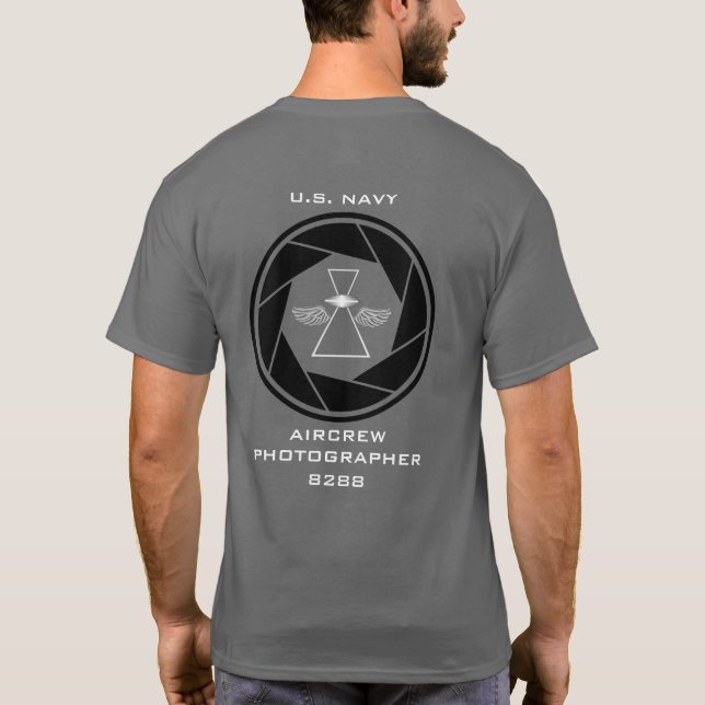 T-shirt photographe d'équipage de marine avec IFGA (Dos)