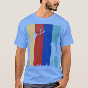 T-shirt Photographe d'oiseau Birdwatcher Caméra Vintage Bi