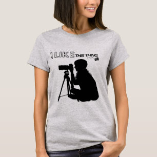 T-shirt photographe j'aime la photographie, cadeau