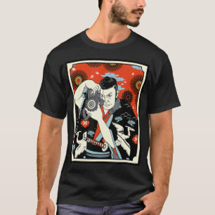 T-shirt Photographe Japonais Samurai Guerrier Armor épée