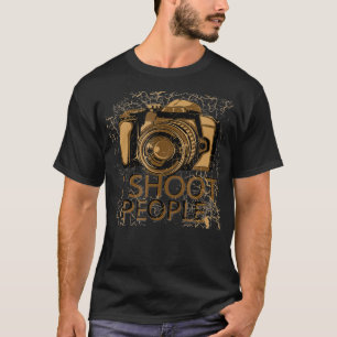 T-shirt Photographe Je tire sur les gens Caméra Photograph