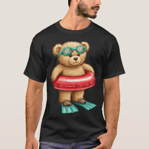 T-shirt Photographe Ourson Mignon Art Rétro Hobby