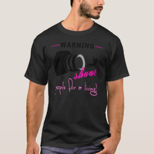 T-shirt Photographe Sassy Camera Girl T Shirt