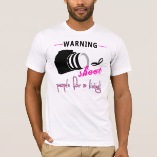 T-shirt Photographe Sassy Camera Girl T Shirt