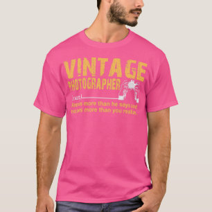 T-shirt Photographe vintage