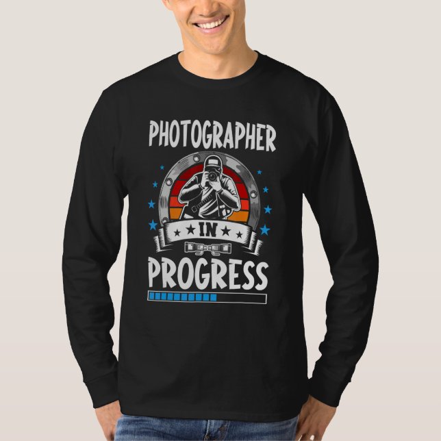 T-shirt Photographer In Progress Trainee Student (Devant)