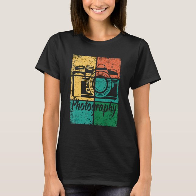 T-shirt Photographer Photography SLR Camera (Devant)