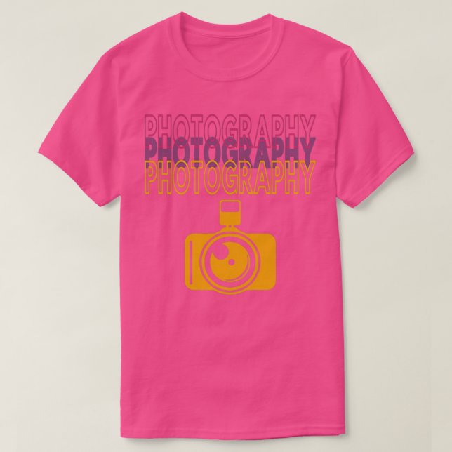 T-shirt Photographie 3 mots (Design devant)