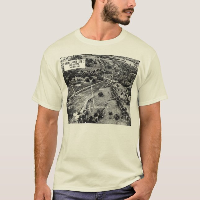 T-shirt Photographie aérienne des missiles au Cuba 1962 (Devant)