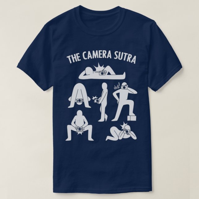 T-shirt Photographie Caméra Positionner les photographes (Design devant)