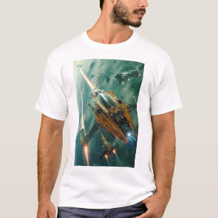 T-shirt photographie cinématique à grand angle