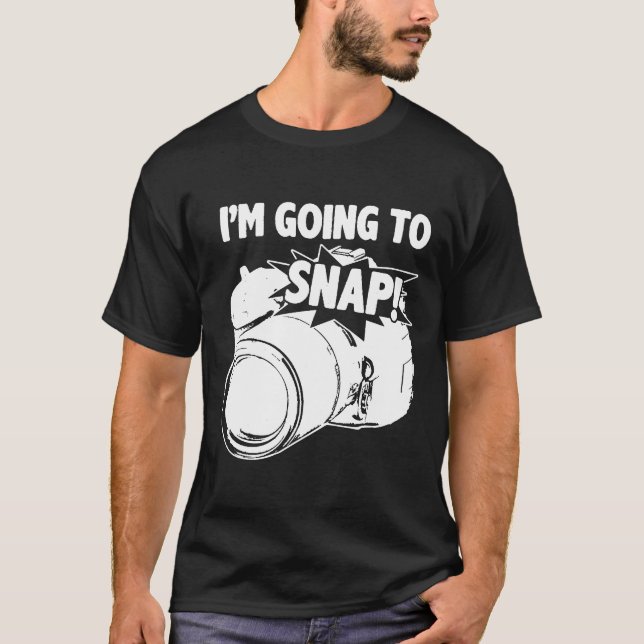 T-shirt Photographie Conception de caméra pour photographe (Devant)
