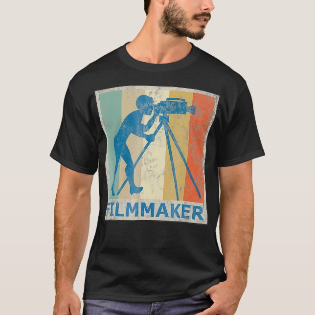 T-shirt Photographie de caméra de cinéma de style rétro vi (Devant)