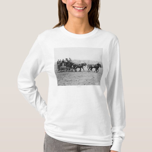 T-shirt Photographie de course de pays croisé de diligence (Devant)