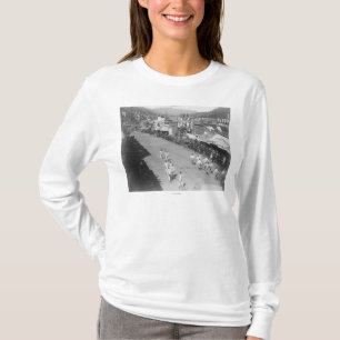 T-shirt Photographie de course d'équipe de tuyau de