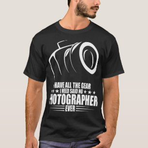 T-shirt Photographie de la caméra de la chemise d'amour