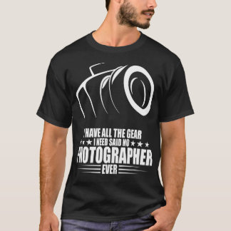 T-shirt Photographie de la caméra de la chemise d'amour