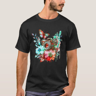 T-shirt Photographie de la nature Amour Fleurs et Papillon