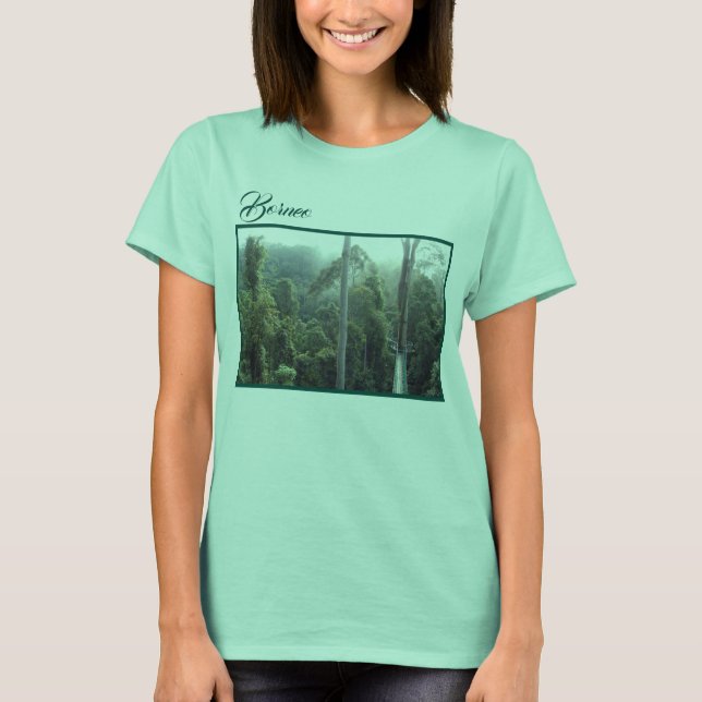 T-shirt Photographie de paysage de la jungle de la forêt t (Devant)
