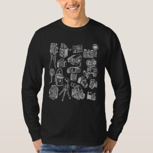 T-shirt Photographie Fotographie Caméra Photo Hobby Line A