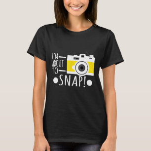 T-shirt Photographie Je suis sur le point d'accrocher la c