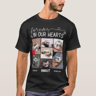T-shirt Photos de memorial de furet À jamais dans nos cœur